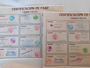 Certificación de paso del Camino de Santiago